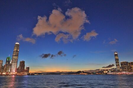 Harbour Gateway of Skyline of kowloon Hong Kong  11 June 2020