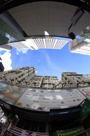 very crowded shopping district of Causeway Bay, hk