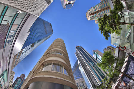 very crowded shopping district of Causeway Bay, hk