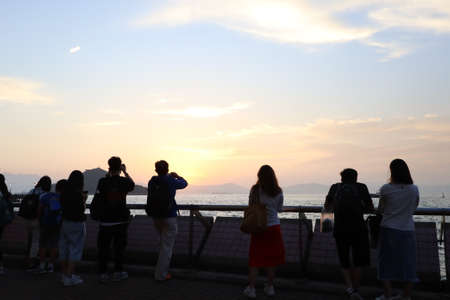 29 April 2020 the Kennedy Town Waterfront Sitting Out Areaのeditorial素材