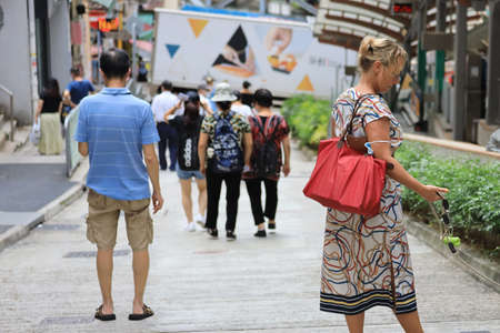 the life style at Centre Street, hong kong  1 July 2020の写真素材