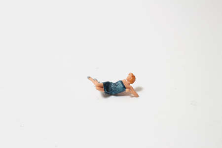the fun mini figure world at the boardの写真素材