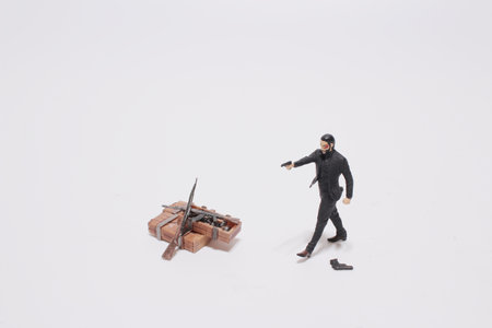 a figure of Secret Agent Armed With Handgun