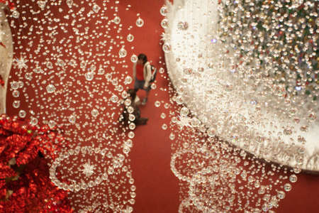 Christmas decorations in the mall, hong kong 21 Dec 2007の写真素材