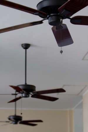 an Outdoor Ceiling Fan Of Residential Homeの写真素材