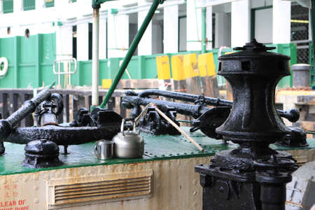 the ship head of star ferry  at hong kong  13 Oct 2007