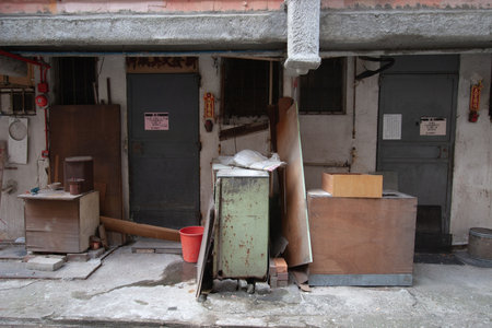 14 Oct 2006 Historic Shek Kip Mei Estate, the 1st public housing estate at hkのeditorial素材