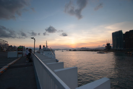 23 June 2006 the outlook and car park Ocean Terminalのeditorial素材