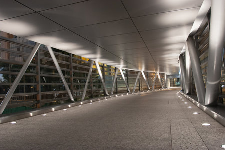 21 Dec 2006 modern overpass in building central hong kong