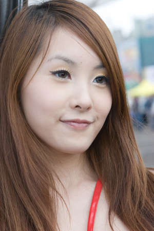 7 April 2007 the Fashion Model Race Car.at west kowloonのeditorial素材