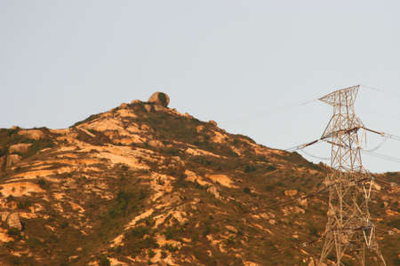 the landscape view of the Lung Kwu Tan, hong kongの写真素材