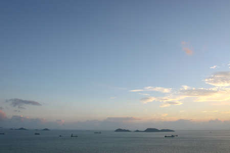 the sunset at the Lung kwn tan, hong kong
