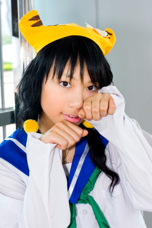 30 July 2006 Japan anime cosplay, portrait of girl cosplayのeditorial素材