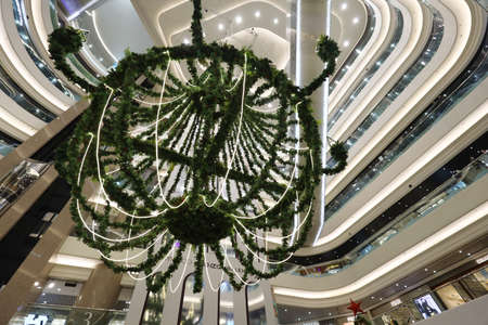1 Dec 2020 Christmas Decoration, the Times Square Mall in HongKong.のeditorial素材