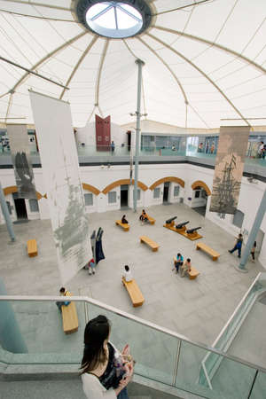 17 June 2006 the indoor Hong Kong Museum of Coastal Defenceのeditorial素材