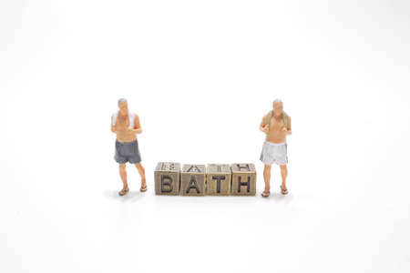 the cube with text with the figureの写真素材