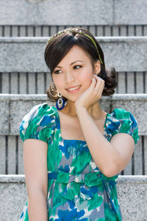 Miss HK at the Hong Kong Park hk 1 Dec 2007のeditorial素材