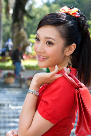 Miss HK at the Hong Kong Park hk 1 Dec 2007のeditorial素材