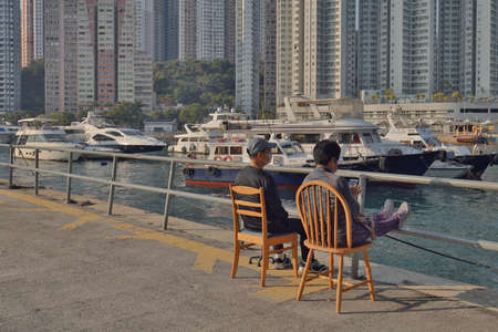 20 Feb 2021 the Ap Lei Chau Waterfront Promenade, hong kong