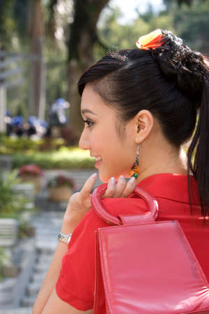 Miss HK at the Hong Kong Park hk 1 Dec 2007のeditorial素材