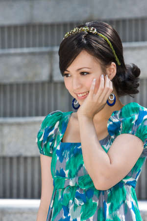 Miss HK at the Hong Kong Park hk 1 Dec 2007のeditorial素材
