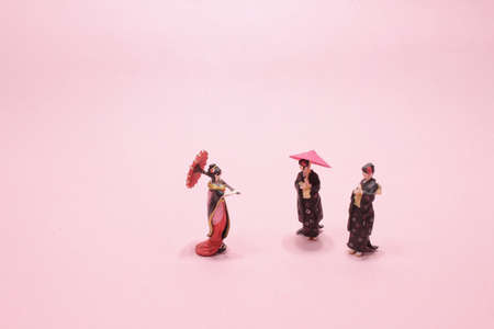 the mini of Still life Cute japanese geisha dollの写真素材