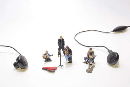 a fun of figure, pop music star at stageの写真素材