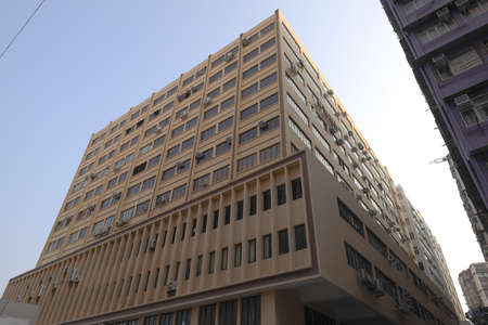 27 March 2021 the Commercial and Industrial To Kwa Wan ,hong kongの写真素材