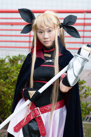 portrait of a beautiful girl in cosplay 14 July 2007