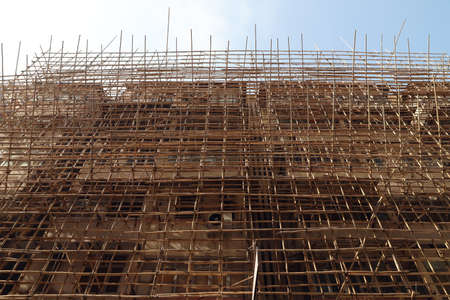 10 April 2021 the old apartment under at urban renewal, wing kwong street, to kwa wanのeditorial素材