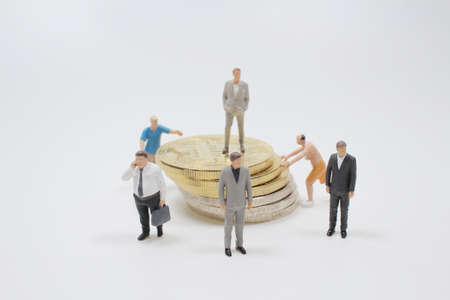 the mini of figure Successful Business Arrangementの写真素材