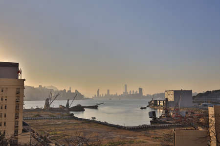 2 Jan 2021 the sunset of winter at kwun tong tsai bay