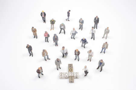 the cube block for 2022, for business conceptの写真素材