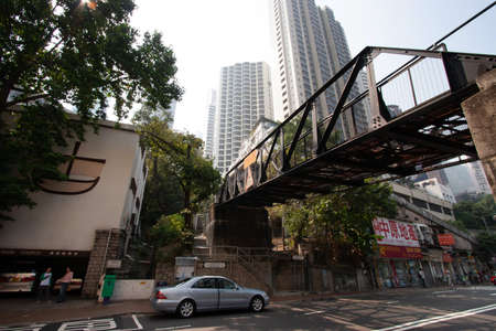 12 Nov 2006 the iron bridge for the peak tram, hong kong