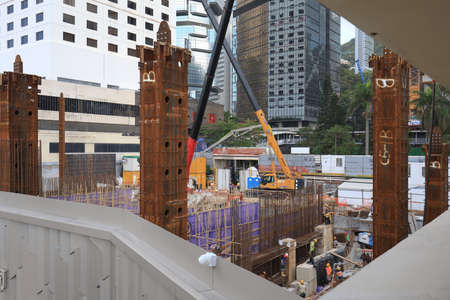 18 June 2021 the under construction at Admiralty, hong kong