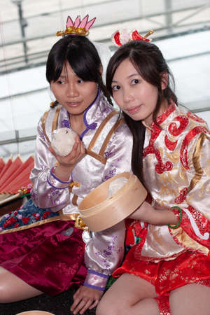 28 Dec 2005 Portrait of Japan anime cosplay woman at partyのeditorial素材
