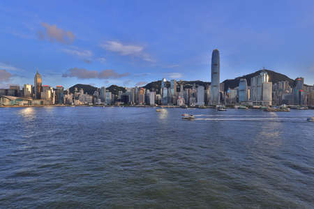 10 July 2021 Hong Kong famous landmarks, star ferry completedのeditorial素材