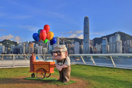 10 July 2021 the Device for promote Pixar at Ocean Terminal Deck,