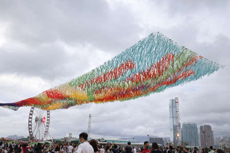 13 June 2021 SkynetArt in HK, Central Harbourfront Event Spaceのeditorial素材