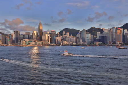 10 July 2021 Hong Kong famous landmarks, star ferry completedのeditorial素材
