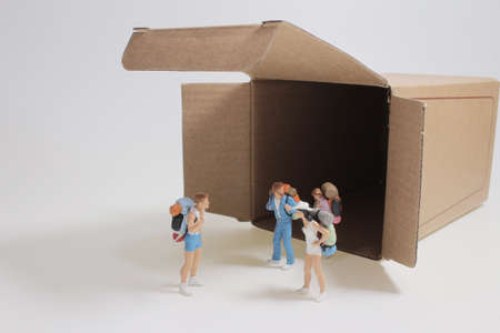 the mini travellers or backpackers walk out of the box