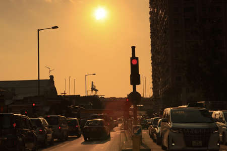 Reclamation Street and Waterloo Road. Hong Kong, 10 Oct 2020のeditorial素材