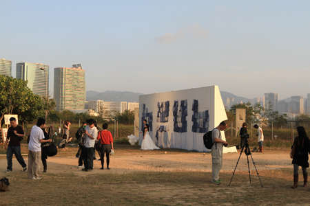 31 Jan 2010 the Installation art at the West Kowloon Cultural Districtのeditorial素材