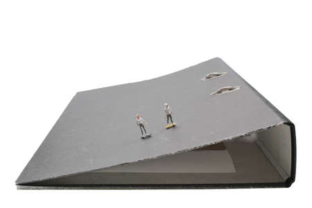 a mini of figure play the Skateboard on Box File