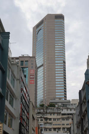 7 Aug 2021 New office building and old apartment at Causeway Bay