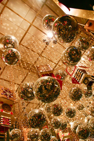 The christmas lighting at TST hong kongのeditorial素材