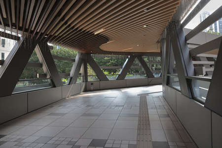 9 Sept 2021 a Footbridge at the Tsuen Wan, hong kong