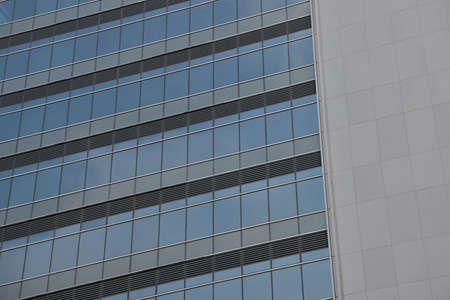 9 Sept 2021 Reflection of architecture on modern office building