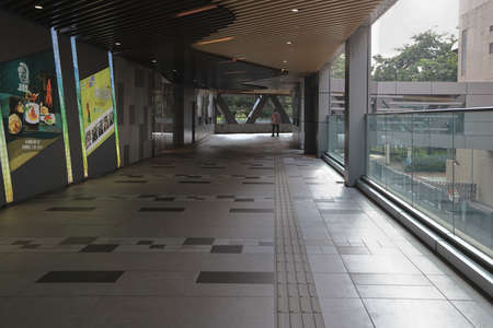 9 Sept 2021 a Footbridge at the Tsuen Wan, hong kong