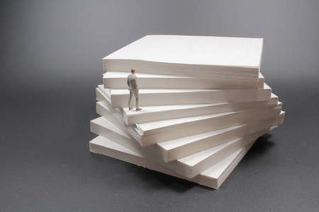 the mini business figure on the setpの写真素材